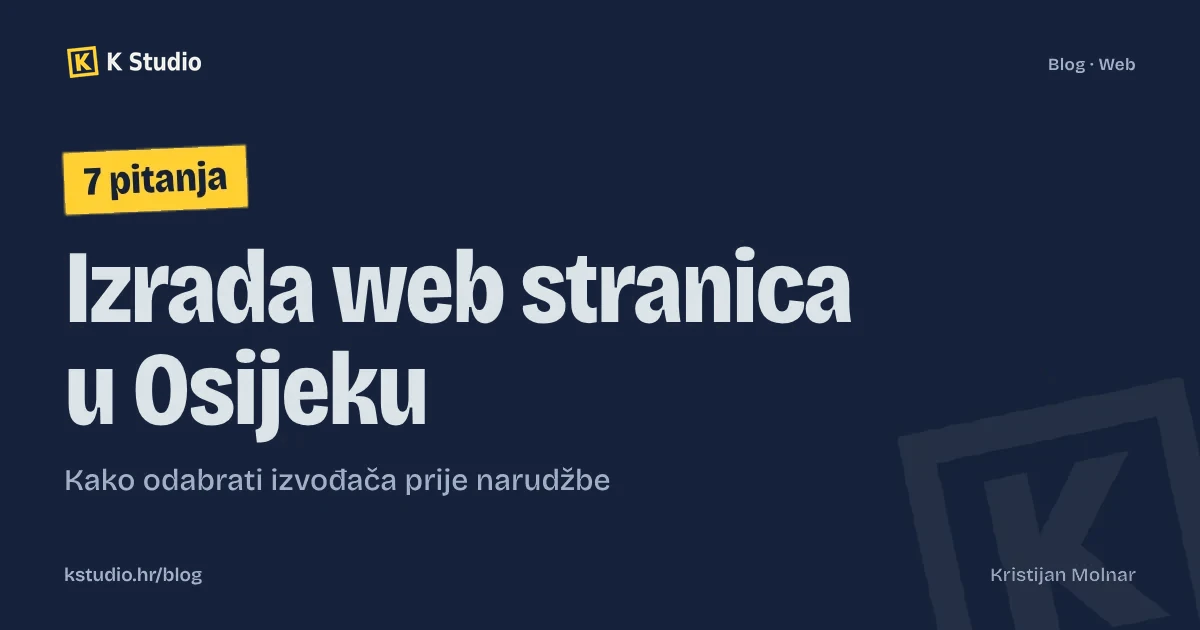 Izrada web stranica u Osijeku