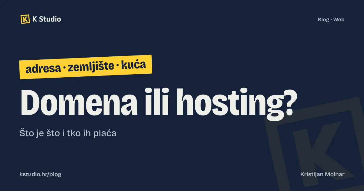 Razlika između domene i hostinga