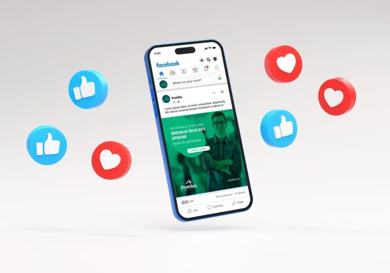 Objava Poetike na Facebooku o programu za stjecanje srednje školske spreme
